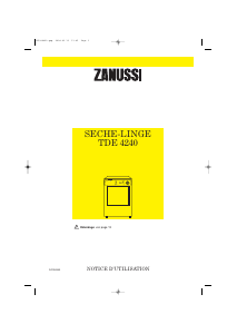 Mode d’emploi Zanussi TDE 4240 Sèche-linge