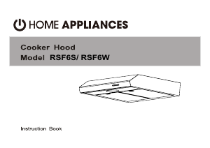 Manual Euromaid RSF6S Cooker Hood