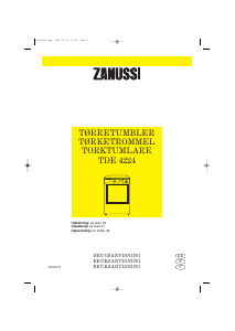 Brugsanvisning Zanussi TDE 4224 Tørretumbler