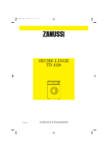 Mode d’emploi Zanussi TD 4120 Sèche-linge