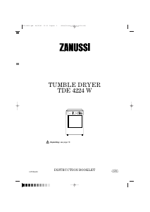 Manual Zanussi TDE 4224 W Dryer