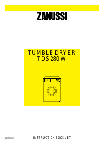 Manual Zanussi TDS 280 W Dryer
