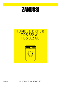 Manual Zanussi TDS 382 W Dryer