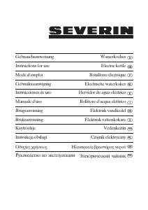 Manuale Severin WK 3482 Bollitore