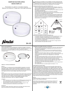 Mode d’emploi Alecto SA-25 Détecteur de fumée