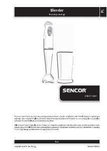 Instrukcja Sencor SHB 4110WH Blender ręczny