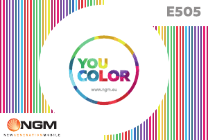 Brugsanvisning NGM You Color E505 Mobiltelefon