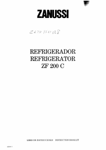 Manual de uso Zanussi ZF200C Refrigerador