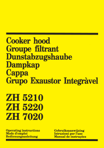 Manuale Zanussi ZH5210W Cappa da cucina