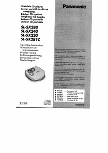 Manual Panasonic SL-SX230 Discman