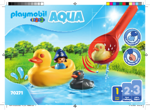 Brugsanvisning Playmobil set 70271 1-2-3 Andefamilie