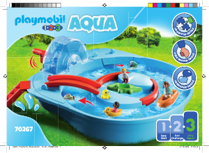 Εγχειρίδιο Playmobil set 70267 1-2-3 Μεγάλο Aqua Park με νερόμυλο