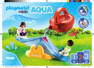 Manual de uso Playmobil set 70269 1-2-3 1.2.3 balancín acuático con regadera