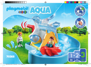 Manuale Playmobil set 70268 1-2-3 Ruota acquatica con giostrina