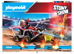 Brugsanvisning Playmobil set 70554 Racing Stuntshow brandvæsensquad