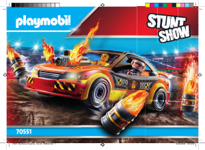 Manual Playmobil set 70551 Racing Stuntshow crashcar