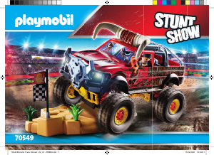Brugsanvisning Playmobil set 70549 Racing Stuntshow monster truck med horn