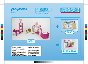 Εγχειρίδιο Playmobil set 9869 Fairy Tales Πριγκιπικό δωμάτιο