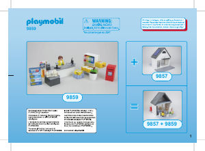 Brugsanvisning Playmobil set 9859 City Life Postkontor