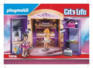 Manual Playmobil set 70316 City Life Dance studio