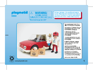 Manual Playmobil set 9860 City Life Serviço de entrega