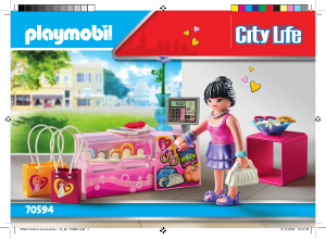 Brugsanvisning Playmobil set 70594 City Life Modetilbehør