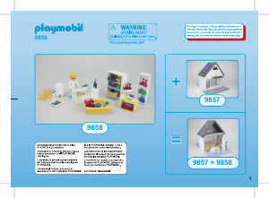 كتيب Playmobil set 9858 City Life مقابل