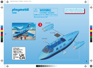 Manuale Playmobil set 9366 Promotional Playmobil-funpark summer jet