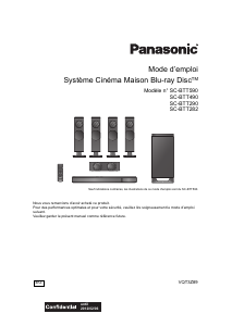 Mode d’emploi Panasonic SC-BTT282 Système home cinéma