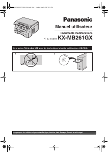 Mode d’emploi Panasonic KX-MB261GX Imprimante multifonction