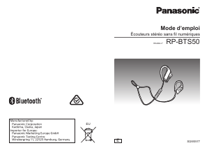 Mode d’emploi Panasonic RP-BTS50E Casque