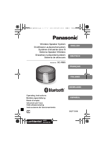 Bedienungsanleitung Panasonic SC-RB5E Lautsprecher