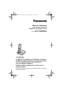 Mode d’emploi Panasonic KX-TG8200SL Téléphone sans fil