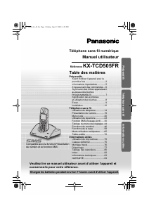Mode d’emploi Panasonic KX-TCD505FR Téléphone sans fil