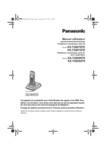 Mode d’emploi Panasonic KX-TG8072FR Téléphone sans fil