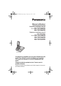 Mode d’emploi Panasonic KX-TG7223FR Téléphone sans fil