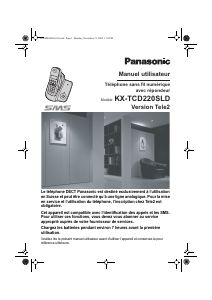 Mode d’emploi Panasonic KX-TCD220SLD Téléphone sans fil