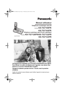 Mode d’emploi Panasonic KX-TG7100FR Téléphone sans fil