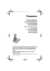 Mode d’emploi Panasonic KX-TG7200FR Téléphone sans fil