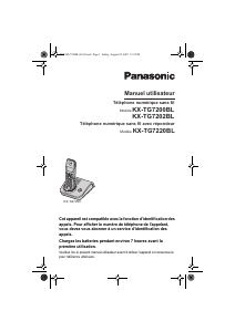 Mode d’emploi Panasonic KX-TG7202BL Téléphone sans fil