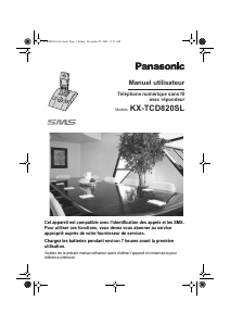 Mode d’emploi Panasonic KX-TCD820SL Téléphone sans fil