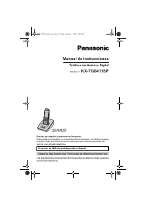 Manual de uso Panasonic KX-TG8411SP Teléfono inalámbrico