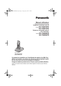 Mode d’emploi Panasonic KX-TG8092FR Téléphone sans fil