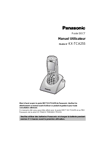 Mode d’emploi Panasonic KX-TCA255CE Téléphone sans fil