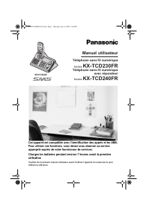 Mode d’emploi Panasonic KX-TCD230FR Téléphone sans fil