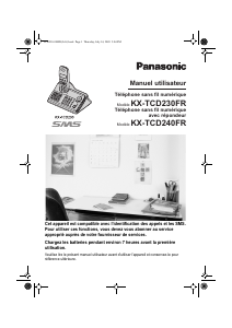 Mode d’emploi Panasonic KX-TCD240FR Téléphone sans fil