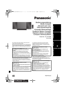 Manuale Panasonic SC-HC38DBEG Stereo set
