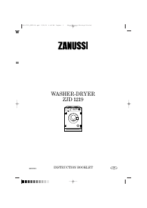 Handleiding Zanussi ZJD12191 Was-droog combinatie