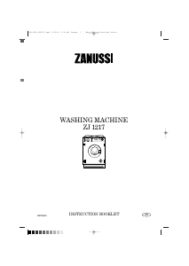 Manual Zanussi ZJ 1217 Washing Machine