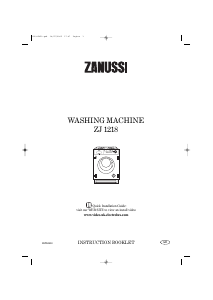 Manual Zanussi ZJ 1218 Washing Machine